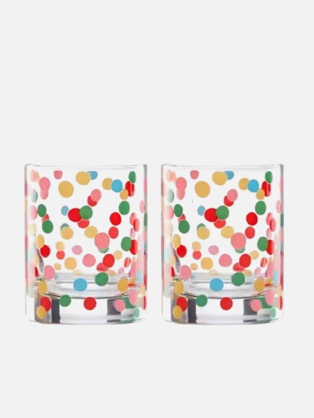 kate spade It’s raining Confetti 2 pc Glass Set